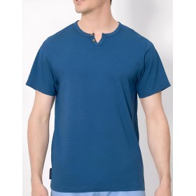 Мужская футболка Ysabel Mora SOLID 90533, Цвет: синий, Размеры: M