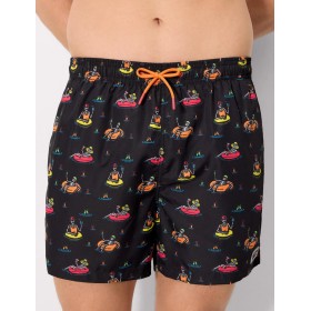 Мужские пляжные шорты Ysabel Mora SPLASH&SKULL 90408, Цвет: чёрный, Размеры: M