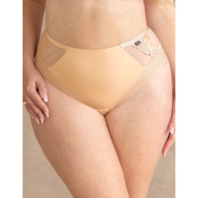 Высокие трусы слипы Kris Line NEL high waist, Цвет: персик, Размеры: L