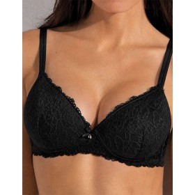 Бюстгальтер пуш-ап без косточек Sielei ALLURE 2676 nero, Цвет: nero (черный), Размеры: 70B
