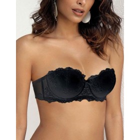 Бюстгальтер фашия с пуш-ап Sielei GLAM 1948 nero, Цвет: nero (черный), Размеры: 75B