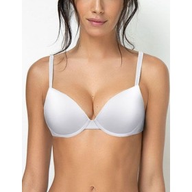 Гладкий бюстгальтер пуш-ап Sielei PLUS 2544 bianco, Цвет: bianco (белый), Размеры: 85C