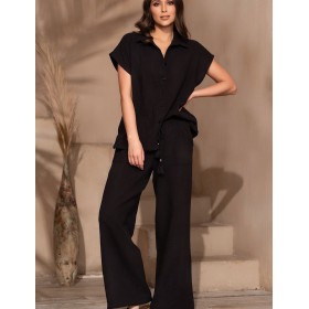 Комплект из хлопкового муслина Mia-Amore LARNACA 5521 черный, Цвет: черный, Размеры: 3XL