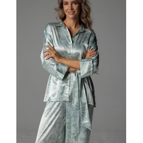 Комплект из натурального шелка Mia-Amore TIFFANY 4916, Цвет: мятный, Размеры: 2XL