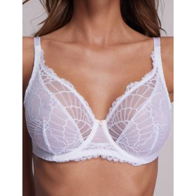 Кружевной бюстгальтер бралетт Ava DELIGHT 2200 M white, Цвет: белый, Размеры: 100B