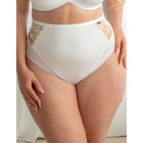 Высокие стринги Kris Line PROMISE stringi high waist белый, Цвет: белый, Размеры: S
