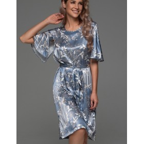 Шелковая туника с поясом Mia-Amore JANE 4657, Цвет: мультицвет, Размеры: 2XL/3XL