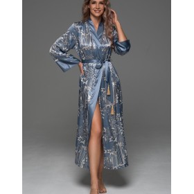 Длинный запашной халат Mia-Amore JANE 4659, Цвет: мультицвет, Размеры: 2XL/3XL
