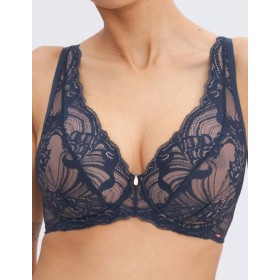 Бюстгальтер на большую грудь Alles INDIGO AFFAIR M Plus bralette темно-синий, Цвет: темно-синий, Размеры: 65I