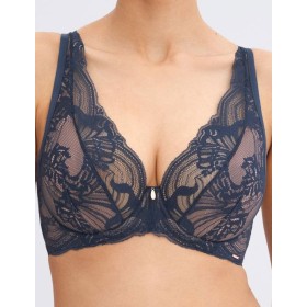 Бюстгальтер-бралетт Alles INDIGO AFFAIR M bralette темно-синий, Цвет: темно-синий, Размеры: 75G
