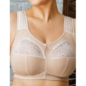 Мягкий бюстгальтер без косточек Honey H44-22-L крем-брюле/молочный, Цвет: крем-брюле/молочный, Размеры: 100B