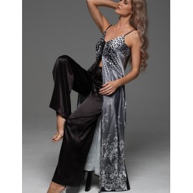 Эффектный шелковый комплект Mia-Amore KARMELITA 4735, Цвет: мультицвет, Размеры: 2XL