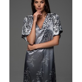 Длинная просторная сорочка Mia-Amore KARMELITA 4738, Цвет: мультицвет, Размеры: 5XL
