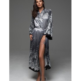 Длинный домашний халат Mia-Amore KARMELITA 4739, Цвет: мультицвет, Размеры: 2XL/3XL