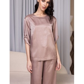 Пижама из жаккардового полотна Mia-Amore FLORENCE 2357, Цвет: карамель, Размеры: S