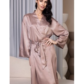 Длинный запашной халат Mia-Amore FLORENCE 2359, Цвет: карамель, Размеры: 2XL/3XL