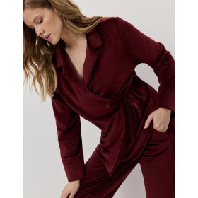 Велюровый женский костюм Aruelle CLARET SET, Цвет: бургундское вино, Размеры: S