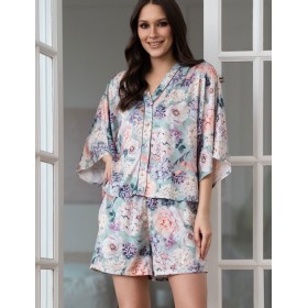Шелковый комплект с шортами Mia-Amore MARIEL 4965, Цвет: мультицвет, Размеры: 3XL