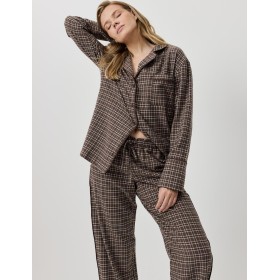 Фланелевая пижама Aruelle MIRELLA, Цвет: коричневый, Размеры: XL