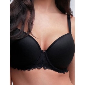 Бюстгальтер с поролоном Ava 2255 U Smooth Kopa black, Цвет: черный, Размеры: 75G