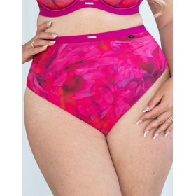 Высокие стринги Kris Line ROSABELLA stringi high waist, Цвет: розовый цикламен, Размеры: M