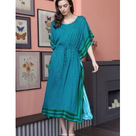 Длинная свободная туника Mia-Amore KAILI 5038, Цвет: малахит, Размеры: 2XL/3XL