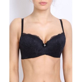 Бюстгальтер балконет Orhideja 587-437 черный, Цвет: черный, Размеры: 70C
