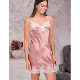 Сорочка шелковая Mia-Amore MARILIN DELUXE 3440 чайная роза, Цвет: чайная роза, Размеры: S