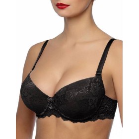 Бюстгальтер балконет пуш-ап гелевый Albina L GRACE 1760 черный, Цвет: черный, Размеры: 70D