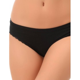 Трусы слипы хлопковые Sielei I PERFETTI 1255 SLIP nero, Цвет: nero (черный), Размеры: L