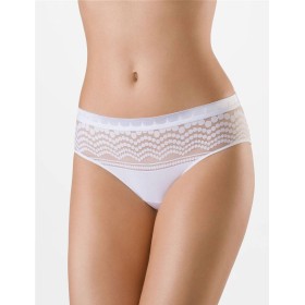 Трусы слипы миди VOVA PERLIN V48340 белый, Цвет: белый, Размеры: XS