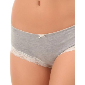 Трусы брифы хлопок Sielei I PERFETTI 1261 CULOTTE grigio melange, Цвет: grigio melange, Размеры: XS