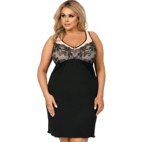 Сорочка Donna SARAH PLUS, Цвет: черный/бежевый, Размеры: 3XL