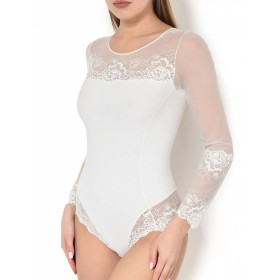 Боди с цветочным кружевом Janira 1045266 GRETA BODY ivory, Цвет: ivory (крем), Размеры: L