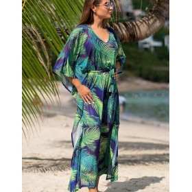 Длинная туника для пляжа Mia-Amore IPANEMA 8838, Цвет: мультиколор, Размеры: 4XL/5XL