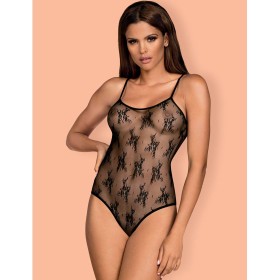 Эротическое боди Obsessive JENNIFAIRY TEDDY, Цвет: черный, Размеры: L/XL