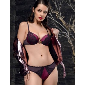 Комплект пуш-ап и бразилиана Mioocchi KRISTINA 759090 orchidea/viola, Цвет: orchidea/viola, Размеры: 70C