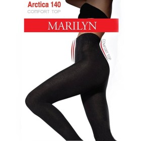 Теплые колготки Marilyn ARCTICA 140 den COMFORT TOP nero, Цвет: черный, Размеры: 3