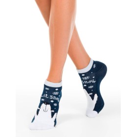 Укороченные женские носки CONTE 19С-67СП 520 темно-синий, Цвет: темно-синий, Размеры: 36/39