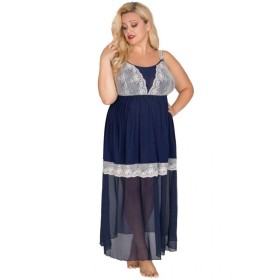 Сорочка для пышной груди Akcent 537 индиго, Цвет: индиго, Размеры: 4XL