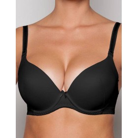 Бюстгальтер балконет с пуш-ап гелем Albina L SILUET 1768 черный, Цвет: черный, Размеры: 70E