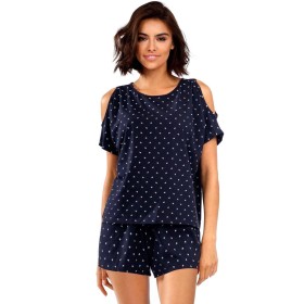 Домашний комплект с шортами Lorin P1536, Цвет: темно-синий, Размеры: M