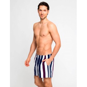 Пляжные мужские шорты LEYEROO DANIEL 004, Цвет: синий/белый, Размеры: XL