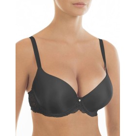 Бюстгальтер балконет с гелевым пуш-ап Nikol Djumon 132 17 черный, Цвет: черный, Размеры: 75E