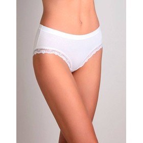 Набор хлопковых трусов слипы-миди Cotonella GD290 L_ALTRA bianco (2 шт), Цвет: bianco (белый), Размеры: S