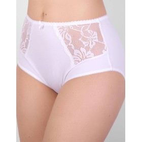 Высокие трусы слипы Elli 621 белый, Цвет: белый, Размеры: XL