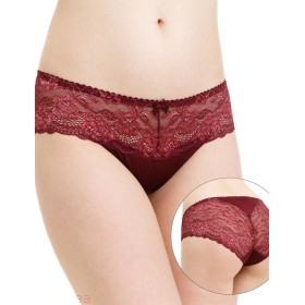 Трусы слипы биколор Simona M 045 бордо-роза, Цвет: бордо-роза, Размеры: L