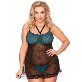 Сексуальная сорочка Gorgeous plus size TAMARA, Цвет: черный, Размеры: 3XL/4XL