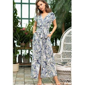 Платье-халат из тканой вискозы Mia-Amore MADEIRA 6978, Цвет: мультиколор, Размеры: 2XL