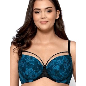 Бюстгальтер балконет Nipplex ANGELA U, Цвет: индиго, Размеры: 70F